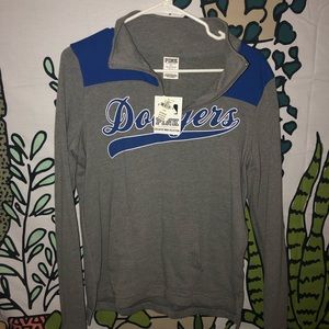 PINK Dodgers quarter zip